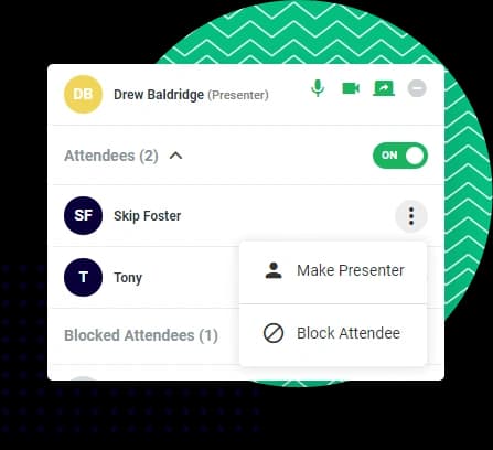 As The Master Controller, Easily Moderate Your Event