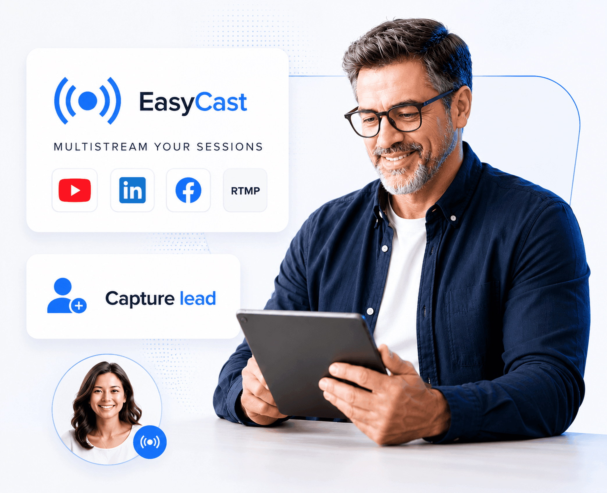 Multistream and registration pages