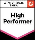 G2 High Performer — Winter 2026 EMEA