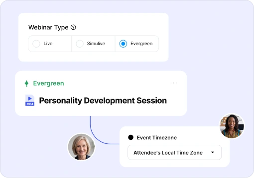 Evergreen webinar schedule