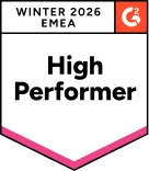 G2 High Performer — Winter 2026 EMEA