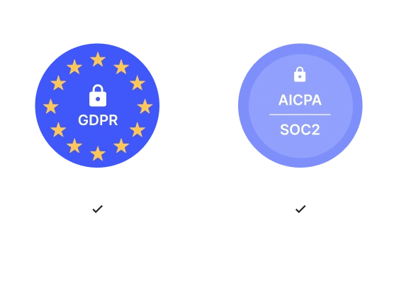 GDPR & SOC2 compliant