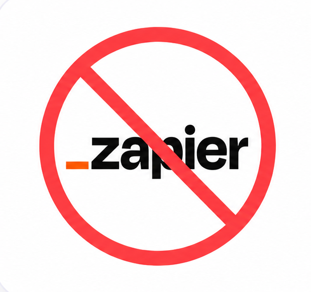 No Zapier required — native built-in CRM