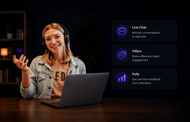 Launch and engage live